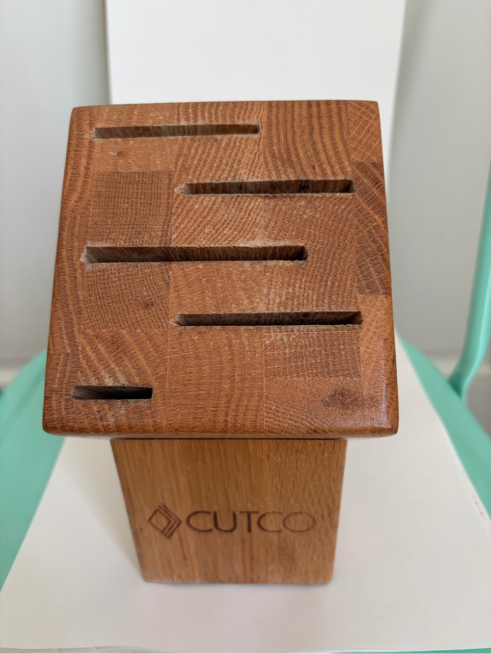 Cutco Gourmet 5 Slot Wooden Knife Block Made in USA